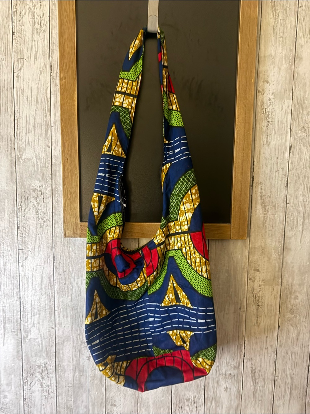 Rwanda Partners Womens Pocketbook Multicolored Paisley Sling Bag